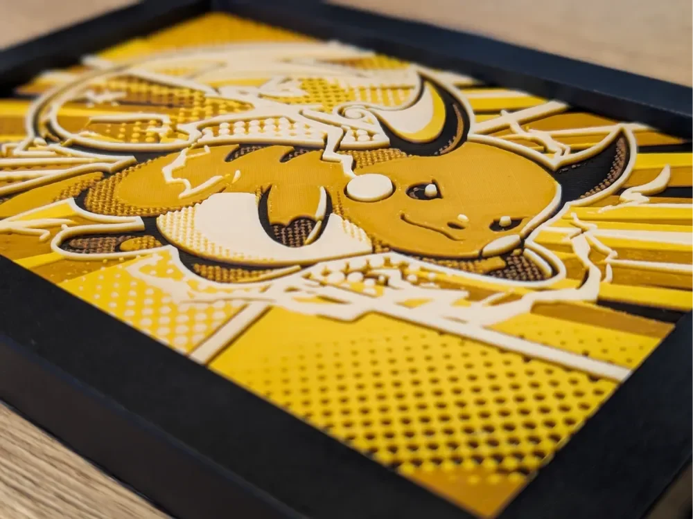 Raichu Hueforge 7x5 by Nextopia HueForge model: Raichu Hueforge 7x5 by Nextopia