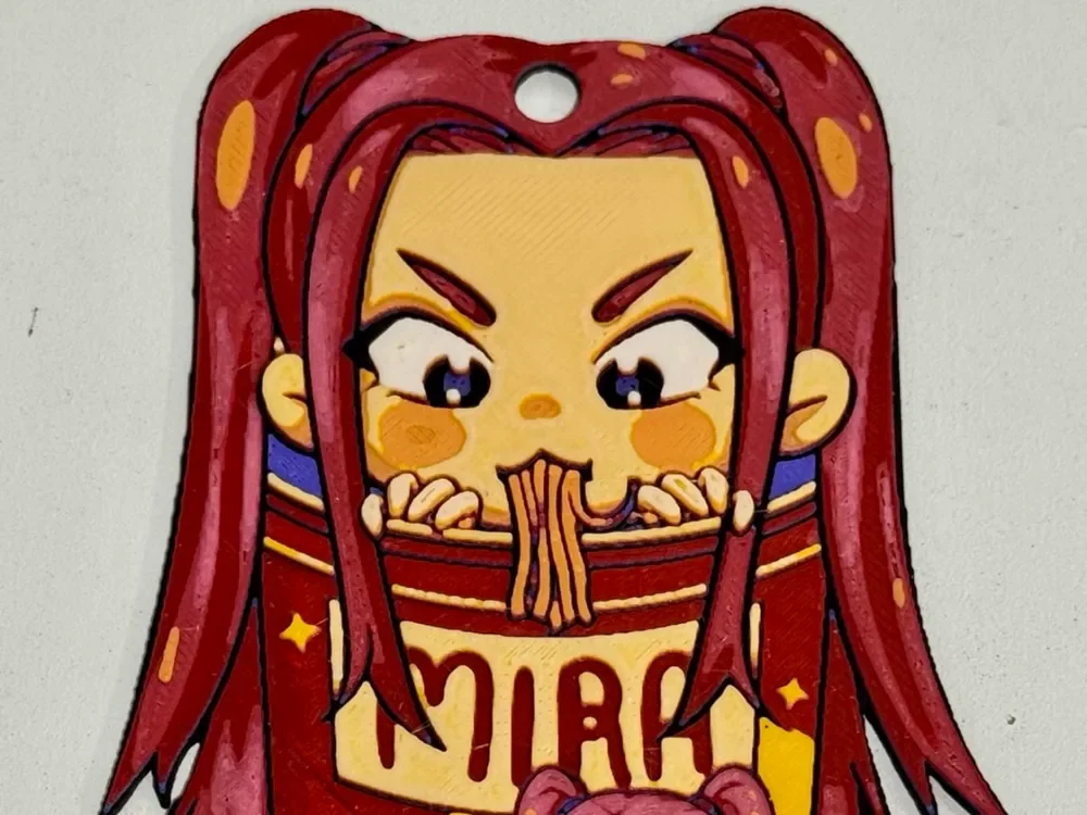 HueForge model: KPop Demon Hunters Mira Christmas Ornament by Strata Prints