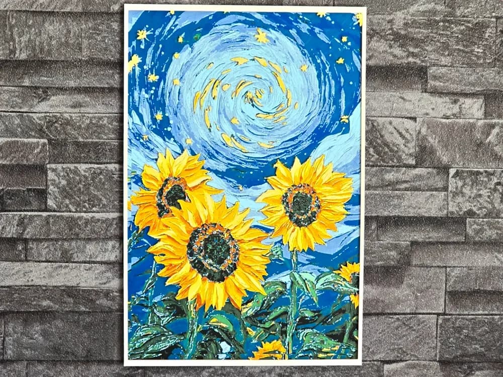 HueForge model: Hueforge sunflower style Van Gogh by StefBull85