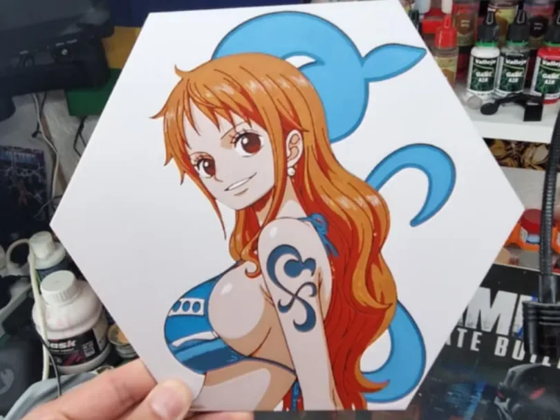 One Piece Hueforge - Nami by Dakiren HueForge model: One Piece Hueforge - Nami by Dakiren