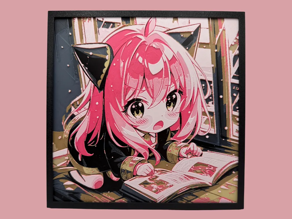 HueForge model: Anya Forger - Spy X Family by Canadian Gamer