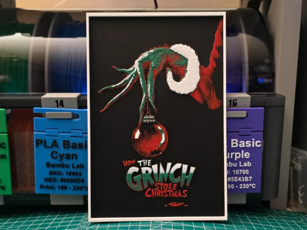 How the Grinch Stole Christmas - Hueforge Art by Lumpy3D HueForge model: How the Grinch Stole Christmas - Hueforge Art by Lumpy3D