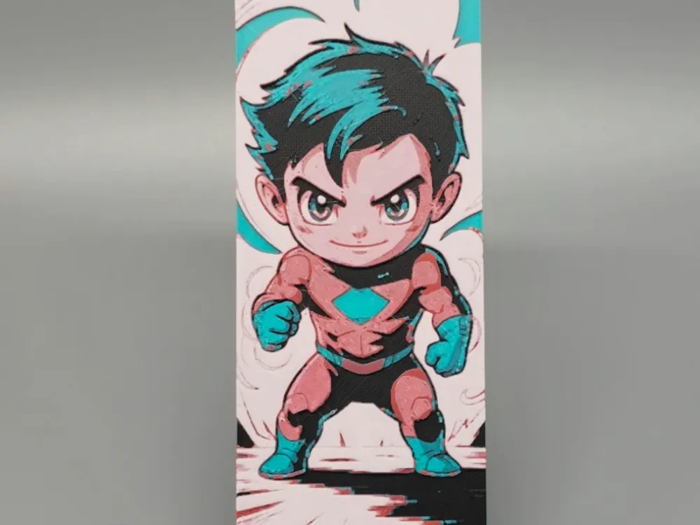 "Bookmark" Inspired by DC Comics Beastboy by BLUSH Designs HueForge model: "Bookmark" Inspired by DC Comics Beastboy by BLUSH Designs