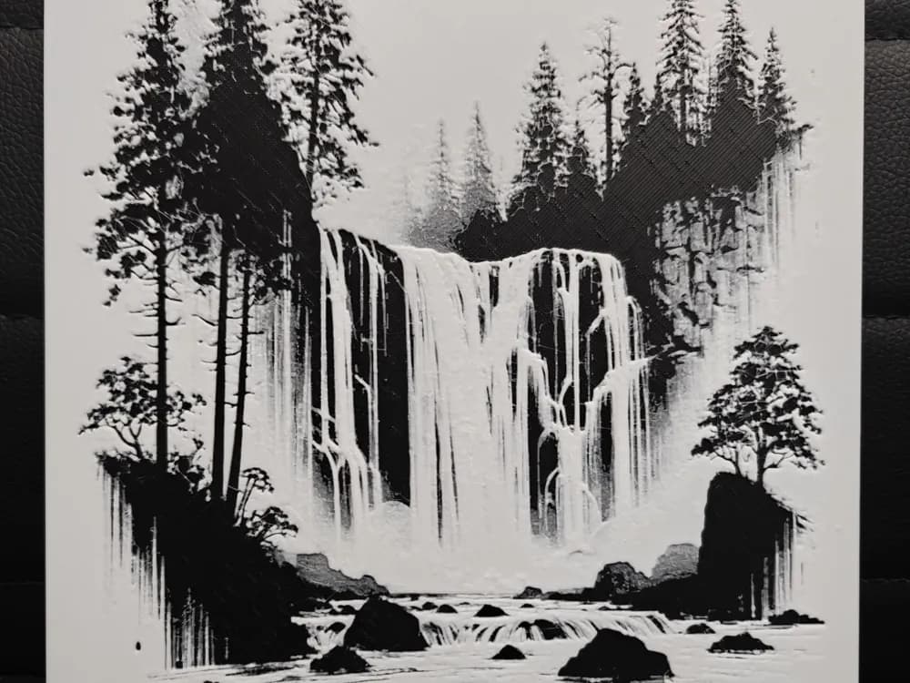 Tranquil falls by TheHueforgeLady HueForge model: Tranquil falls by TheHueforgeLady