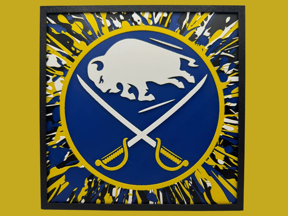 Buffalo Sabres - NHL Series 2 by Canadian Gamer HueForge model: Buffalo Sabres - NHL Series 2 by Canadian Gamer