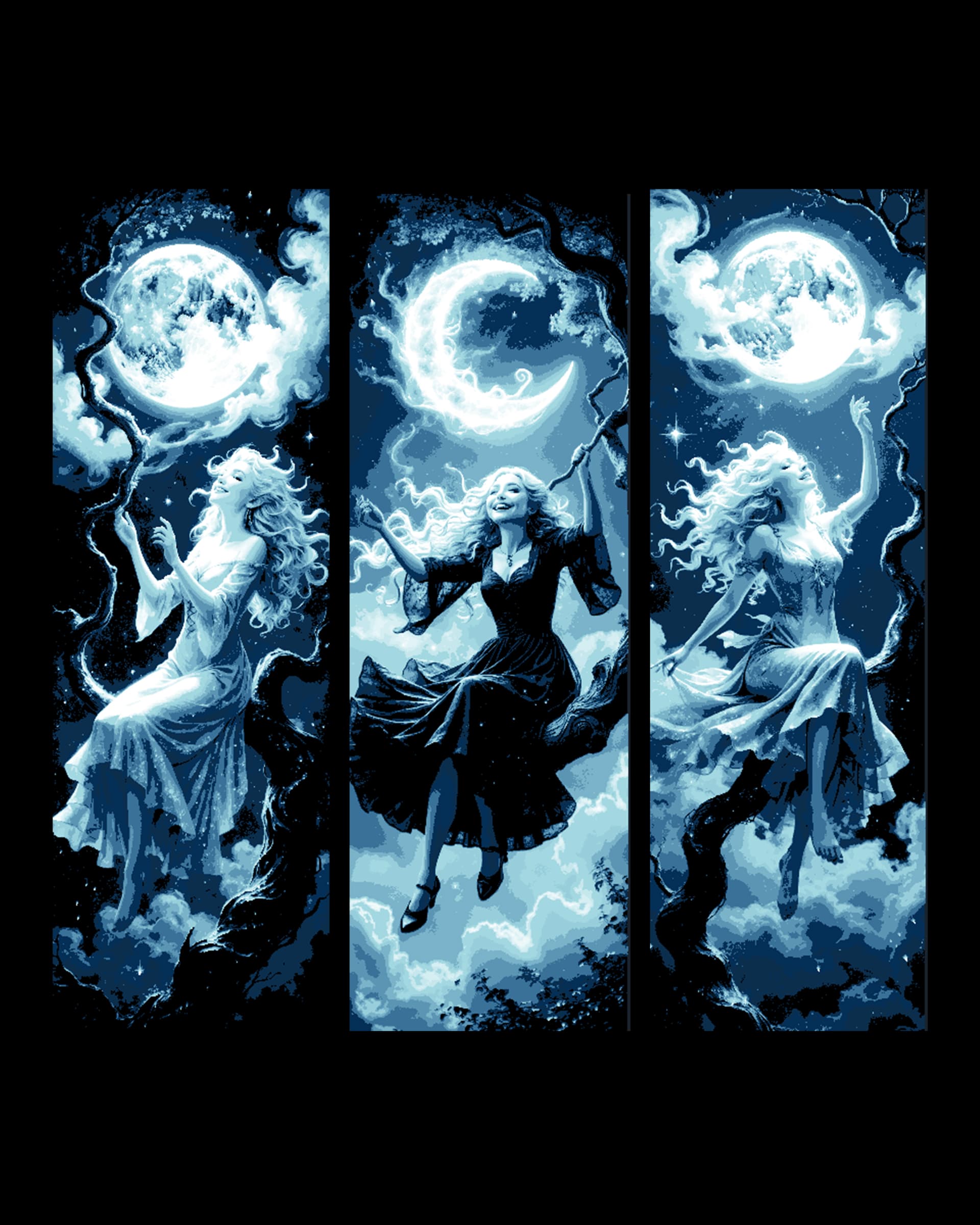 Getting a better view of the wonders in the night sky - Lady sitting on a branch - Set of bookmarks by BooneCo3d HueForge model: Getting a better view of the wonders in the night sky - Lady sitting on a branch - Set of bookmarks by BooneCo3d
