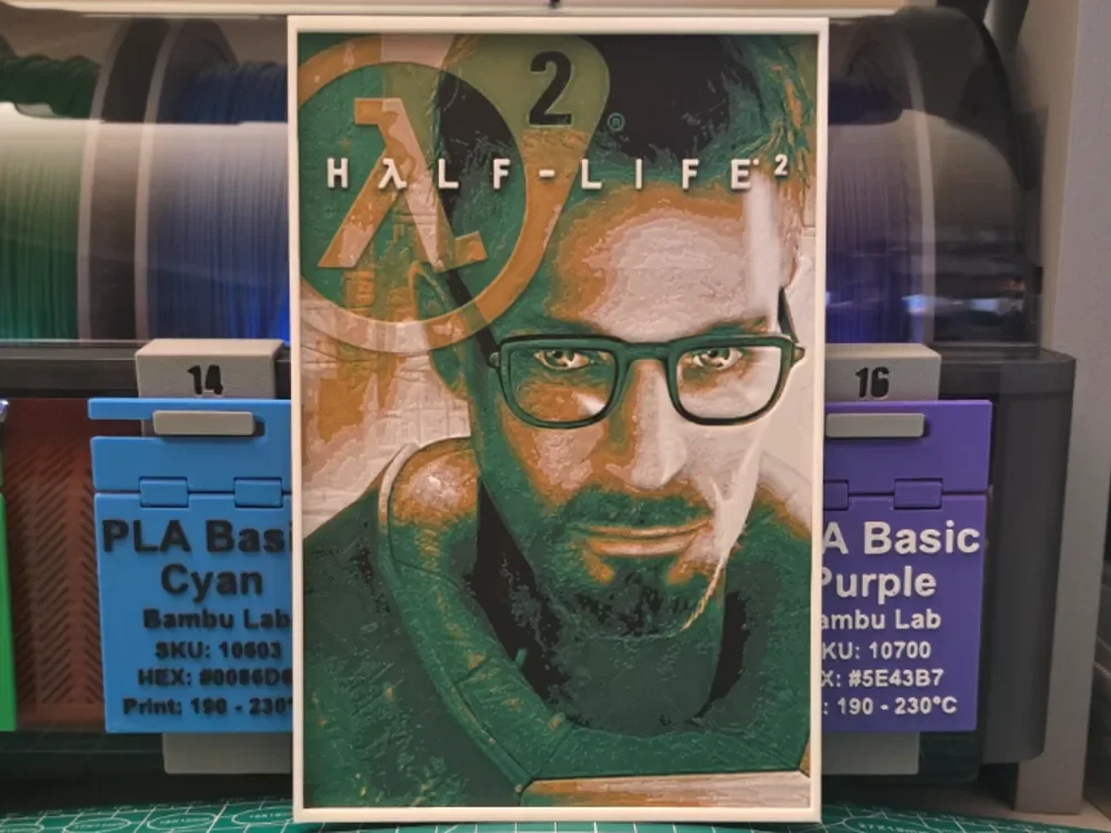 HueForge model: Half-Life 2 Poster - Hueforge Art by Lumpy3D