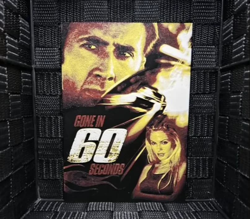 Hueforge Movie Poster - Gone in 60 Secondes - by JoDau HueForge model: Hueforge Movie Poster - Gone in 60 Secondes - by JoDau