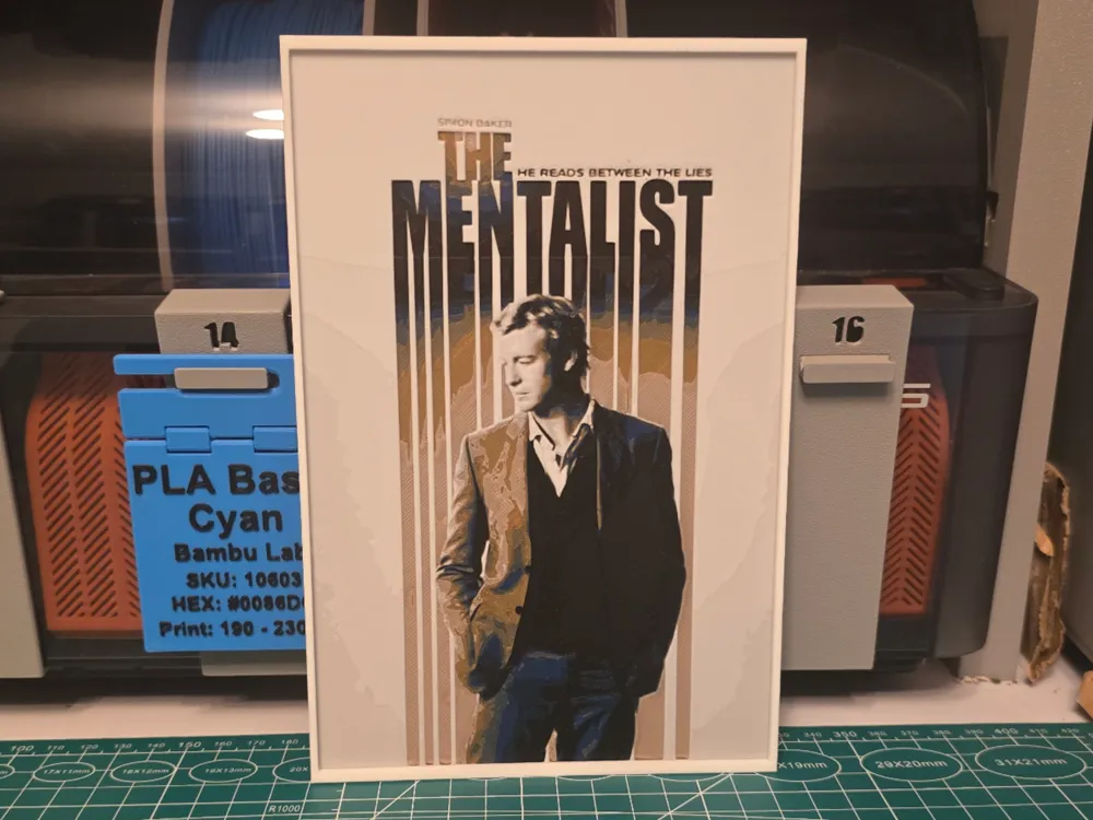 The Mentalist Series Poster - Hueforge Art by Lumpy3D HueForge model: The Mentalist Series Poster - Hueforge Art by Lumpy3D