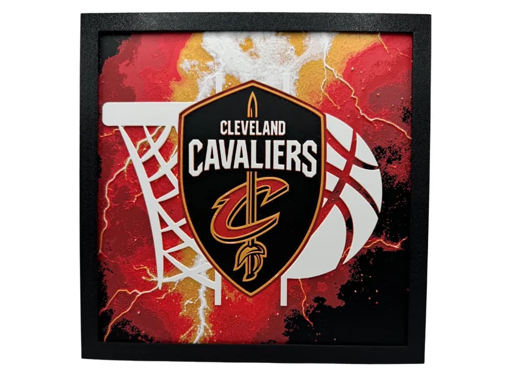 Cleveland Cavaliers Hueforge by Canadian Gamer HueForge model: Cleveland Cavaliers Hueforge by Canadian Gamer