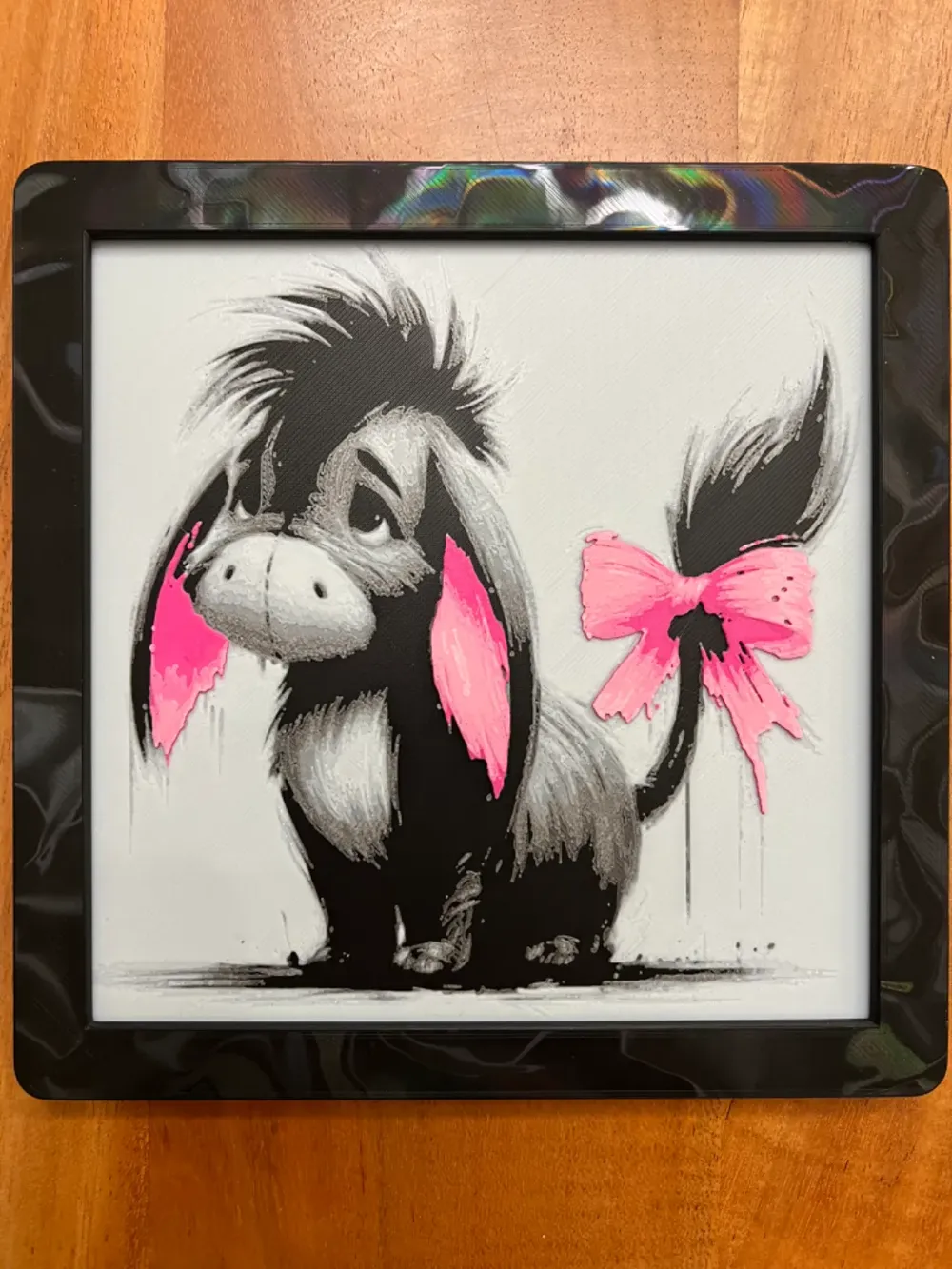 HueForge model: Eeyore from Winnie the Pooh by JustBe 3D Printing