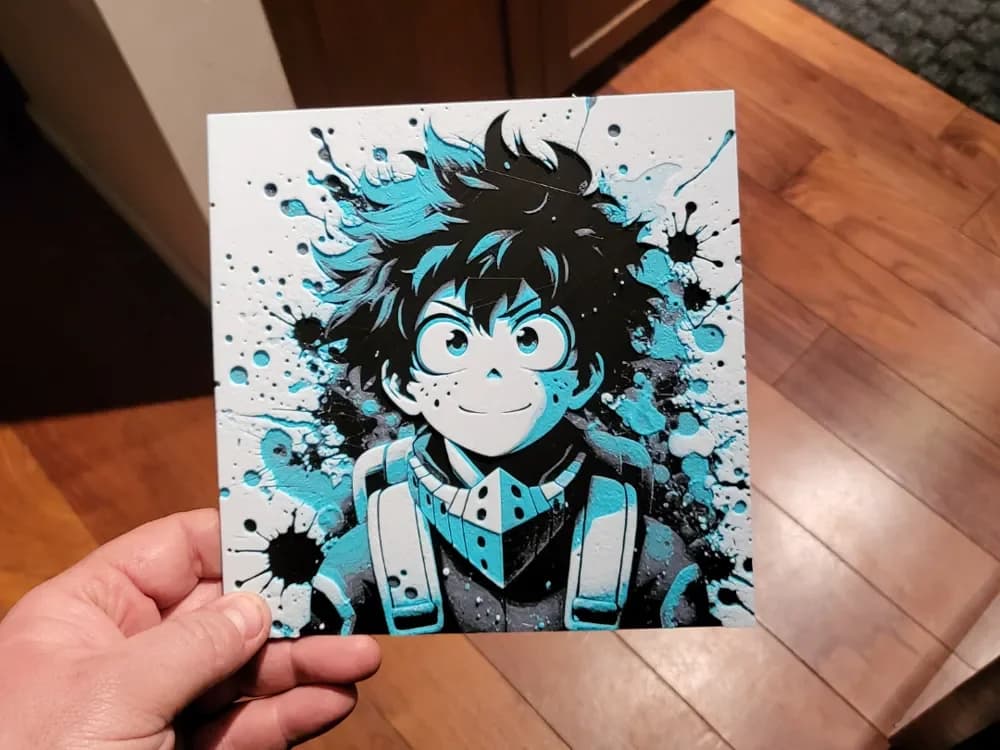 Graffiti Deku Hueforge by 3Ree Printing HueForge model: Graffiti Deku Hueforge by 3Ree Printing