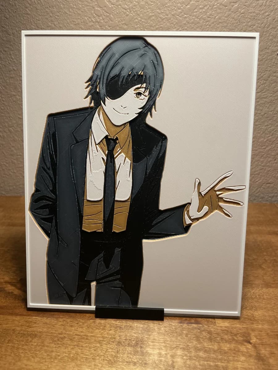 Himeno Hueforge (Chainsaw Man) by Cloudy Nostalgia HueForge model: Himeno Hueforge (Chainsaw Man) by Cloudy Nostalgia