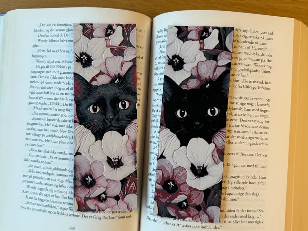 Cat bookmark by Copenhagen Crafter HueForge model: Cat bookmark by Copenhagen Crafter