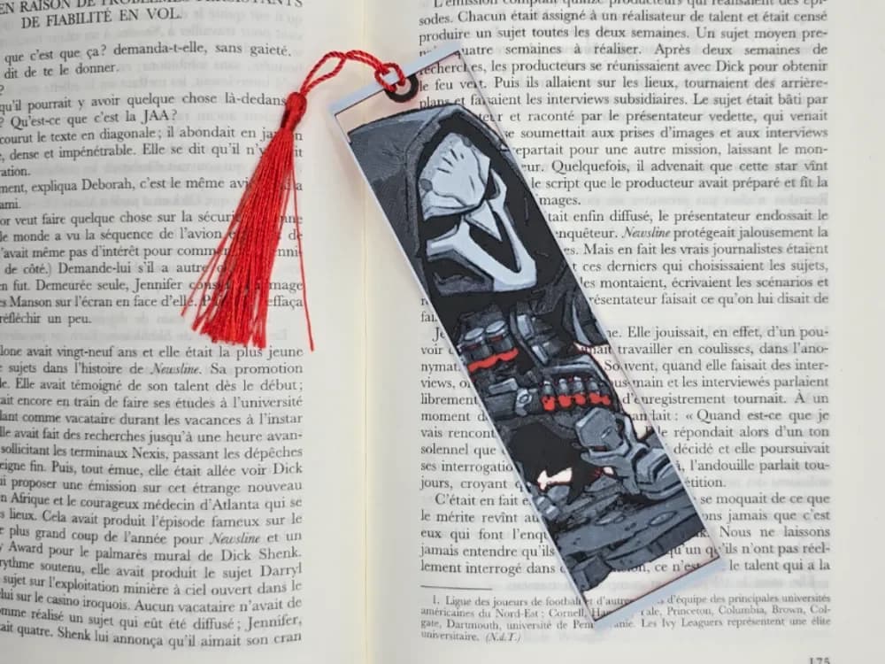 Bookmark Faucheur chibi Overwatch by Kactus Fpv HueForge model: Bookmark Faucheur chibi Overwatch by Kactus Fpv