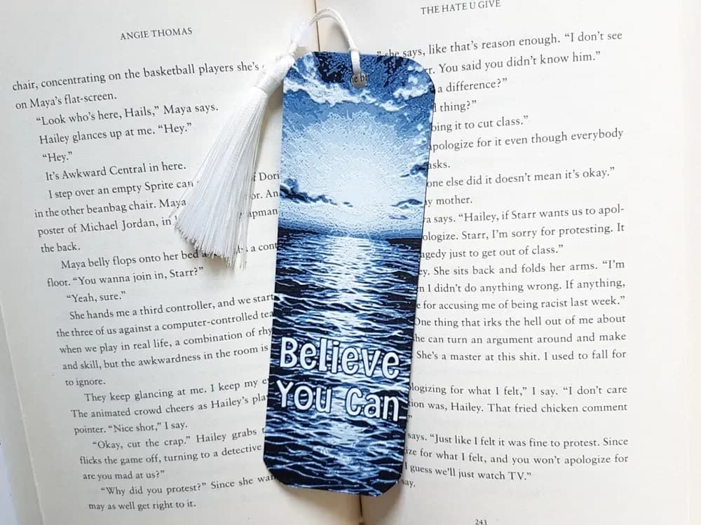 Bookmark, Believe You Can, Inspirational Quote Bookmark, Believe You Can, Inspirational Quote