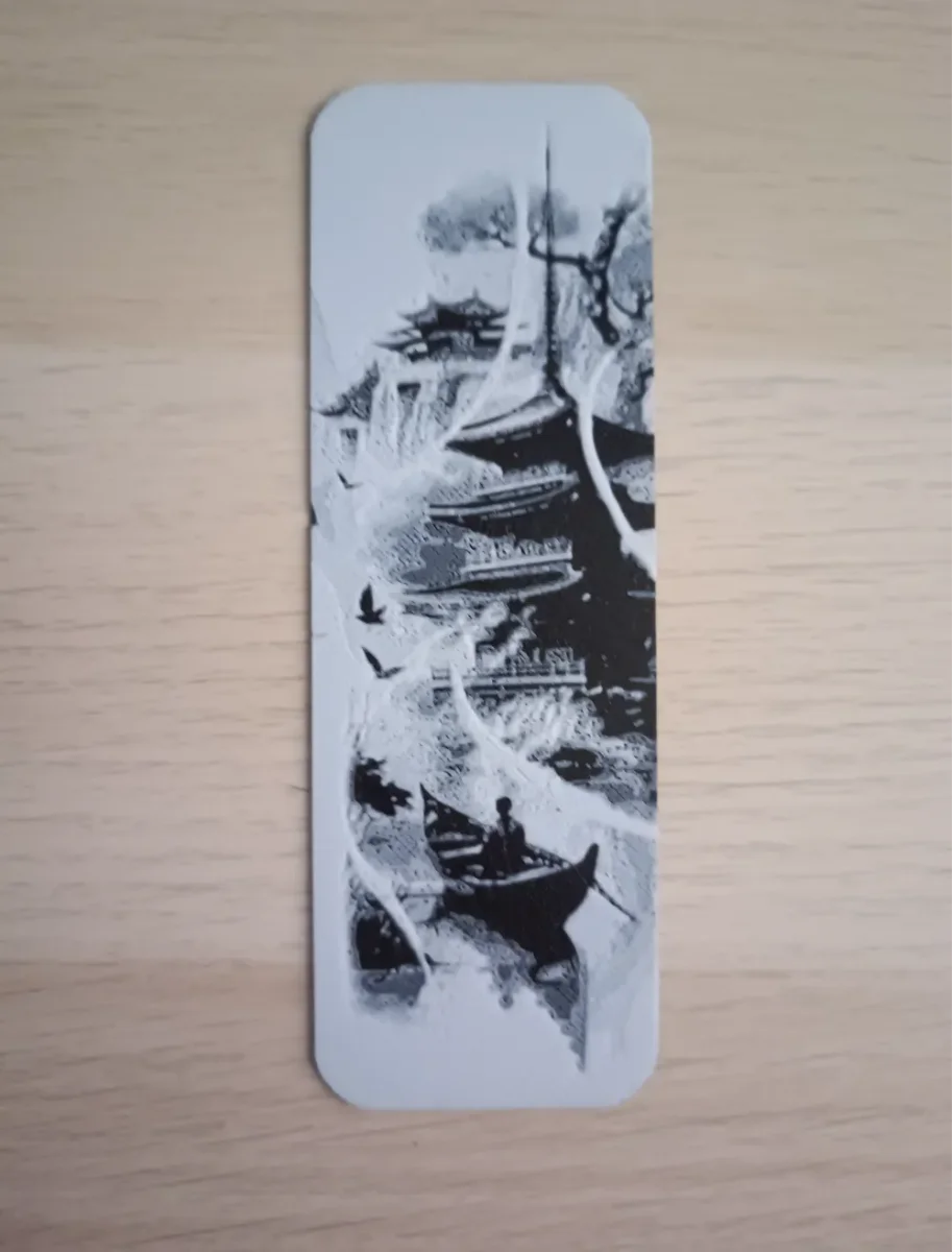 Barca Lago Japones Bookmark by Atrus Design HueForge model: Barca Lago Japones Bookmark by Atrus Design