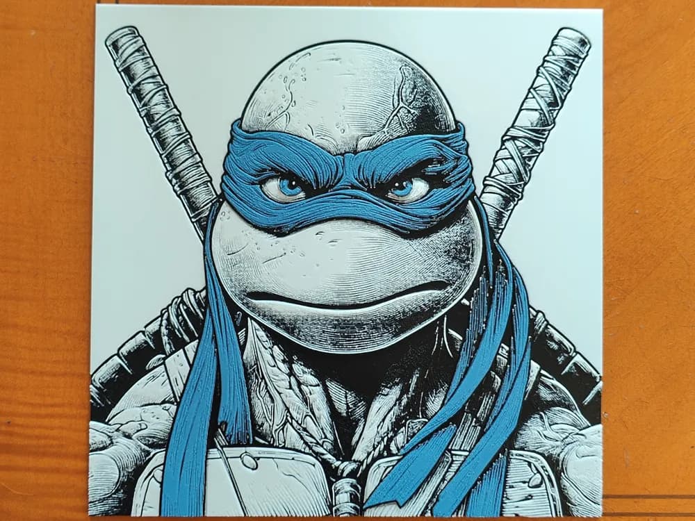 Leonardo - TMNT Collection - Hueforge by Sarge HueForge model: Leonardo - TMNT Collection - Hueforge by Sarge