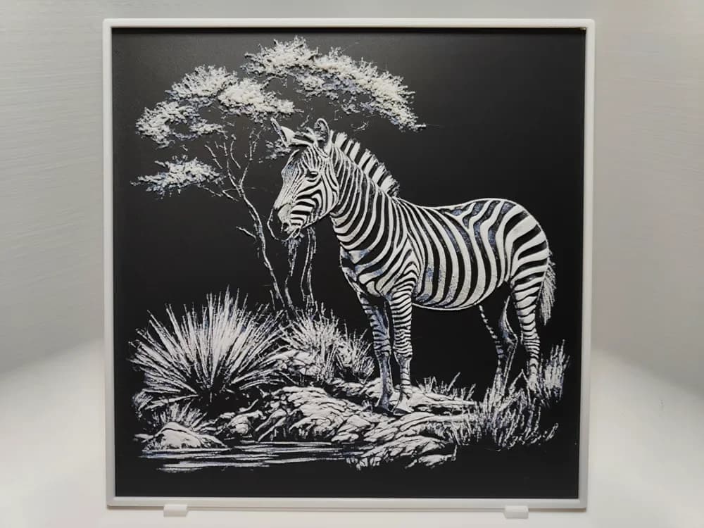 Zebra - Hueforge by BeaN HueForge model: Zebra - Hueforge by BeaN