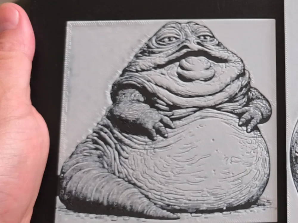 Hueforge Jabba the Hutt by Litolunar HueForge model: Hueforge Jabba the Hutt by Litolunar