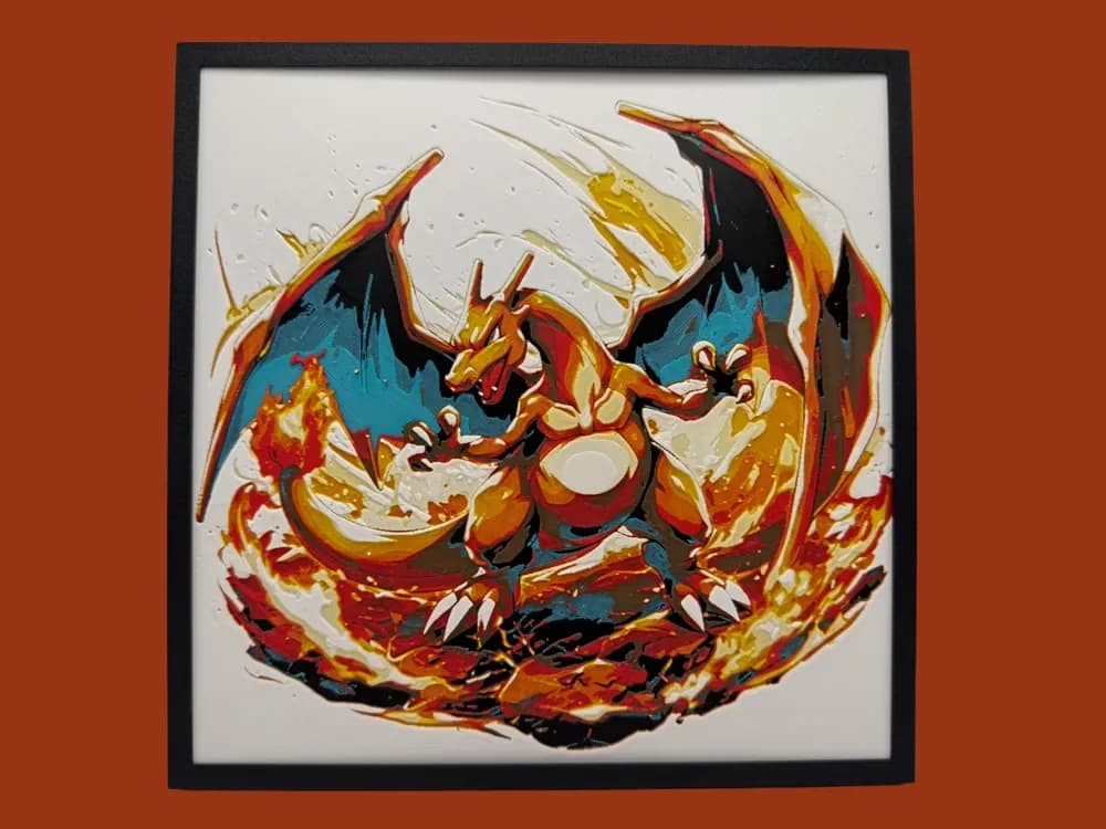 Charizard by Canadian Gamer HueForge model: Charizard by Canadian Gamer
