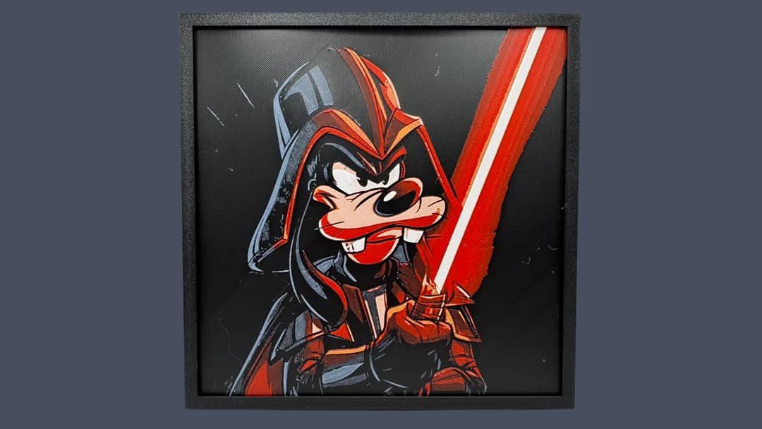 Darth Goofy - Starwars / Disney Hueforge by Canadian Gamer HueForge model: Darth Goofy - Starwars / Disney Hueforge by Canadian Gamer