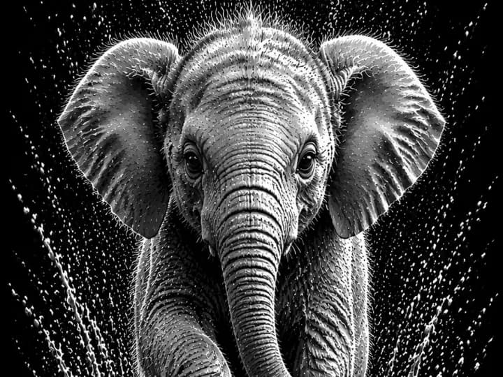 Bookmark/collectible card Elephant EASY PRINT Bookmark/collectible card Elephant EASY PRINT