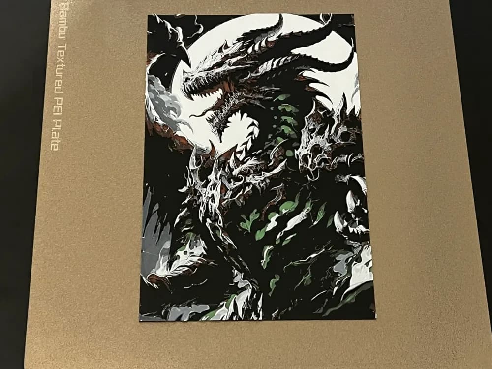 Dragon 19 Hueforge by FantasyZ HueForge model: Dragon 19 Hueforge by FantasyZ