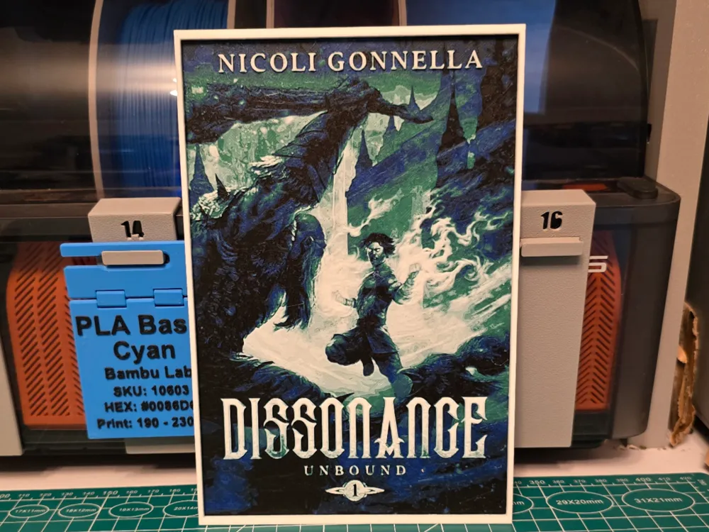 Unbound Book 1: Dissonance - Hueforge Art by Lumpy3D HueForge model: Unbound Book 1: Dissonance - Hueforge Art by Lumpy3D