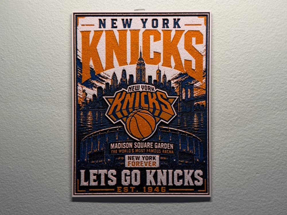 New York Knicks Poster Style HueForge New York Knicks Poster Style HueForge