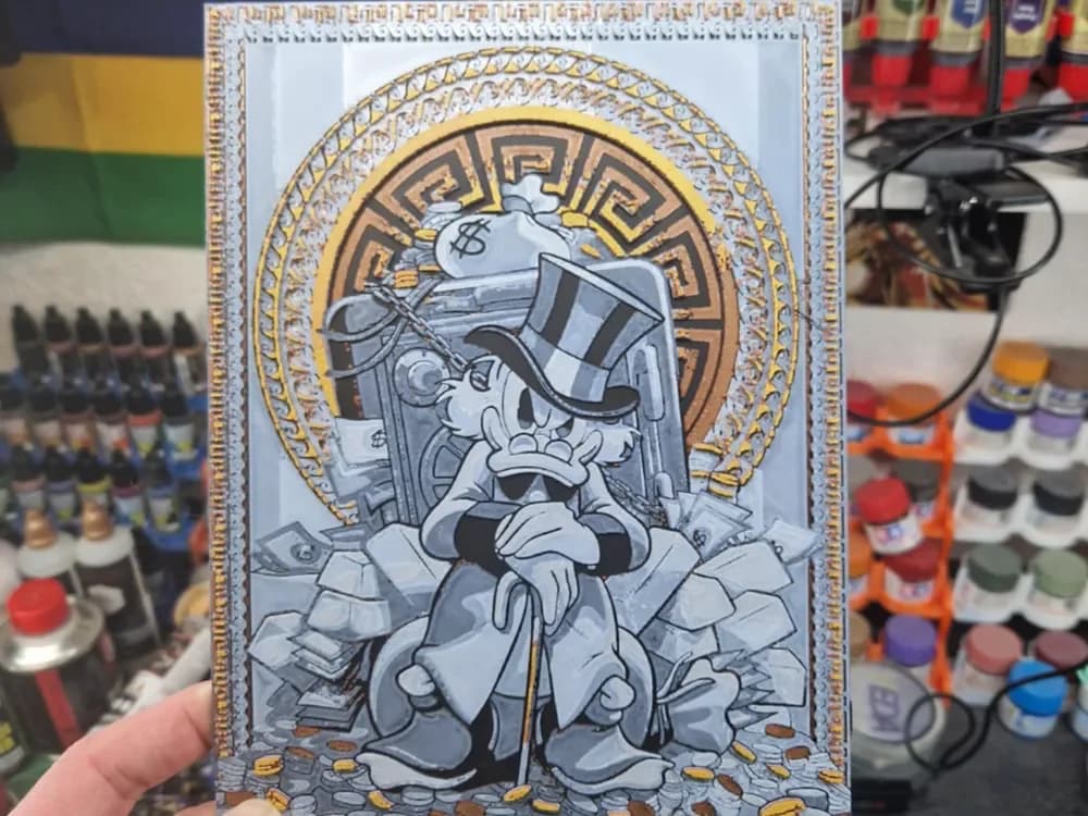 Uncle Scrooge Hueforge by Dakiren HueForge model: Uncle Scrooge Hueforge by Dakiren