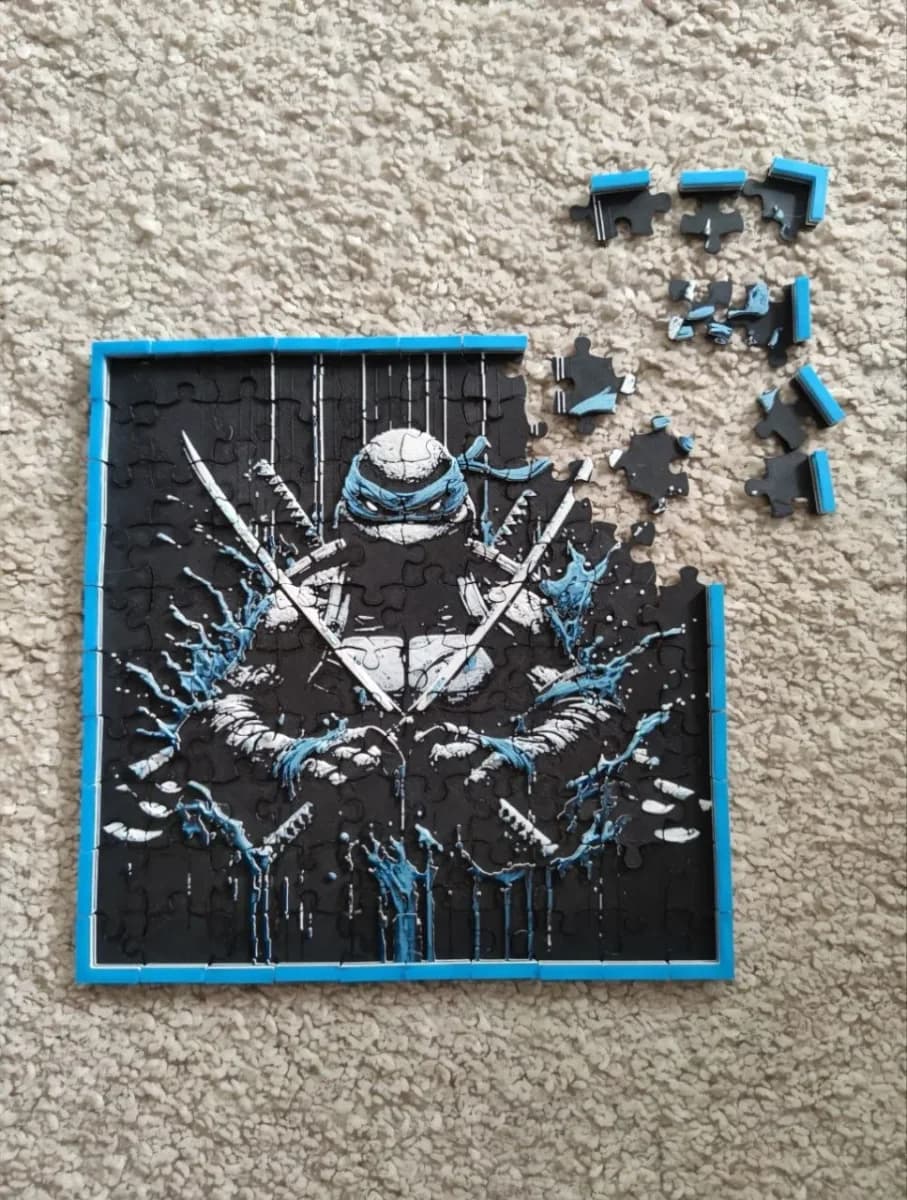 Puzzle ninja turtles (Leonardo) by Litolunar HueForge model: Puzzle ninja turtles (Leonardo) by Litolunar