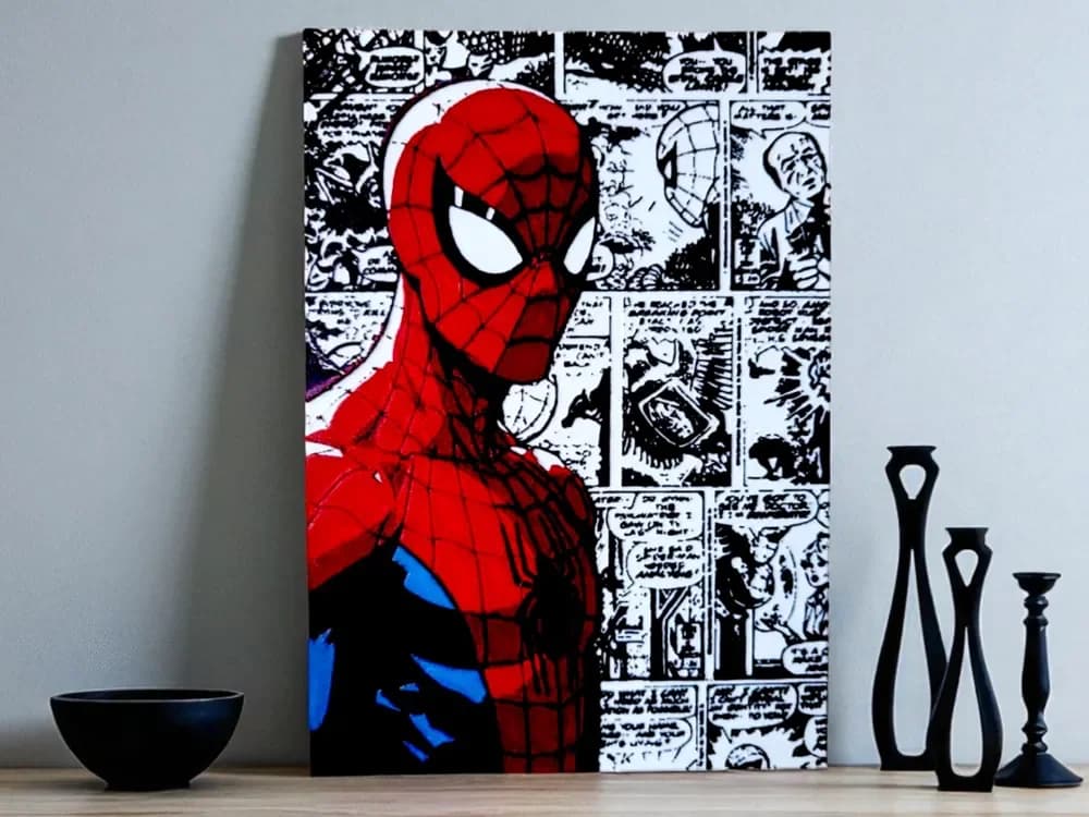 Hueforge Spiderman Comic by Luckyfer HueForge model: Hueforge Spiderman Comic by Luckyfer