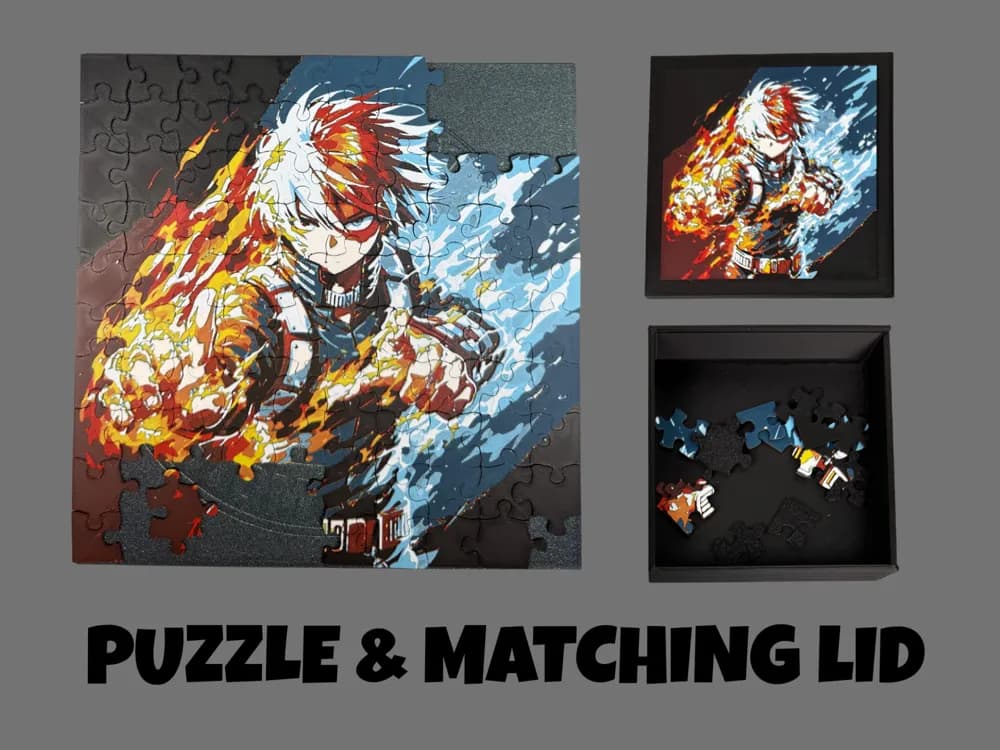 Shoto - Puzzle & Matching Lid by Canadian Gamer HueForge model: Shoto - Puzzle & Matching Lid by Canadian Gamer