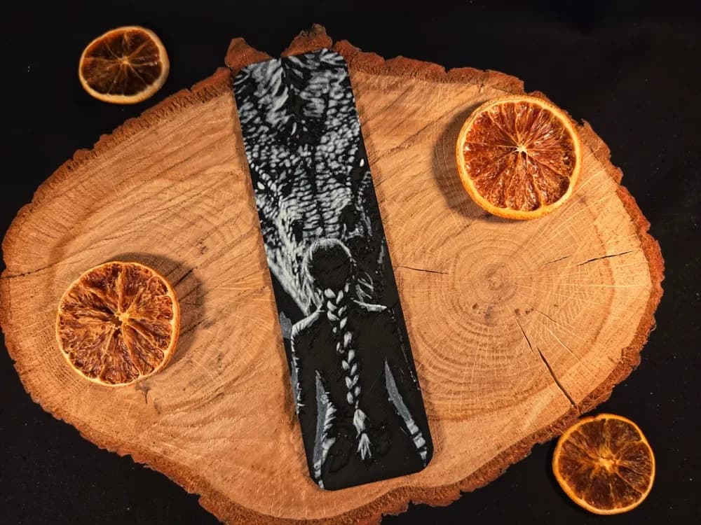 Violet Sorrengail and Tairn Fourth Wing bookmark Violet Sorrengail and Tairn Fourth Wing bookmark