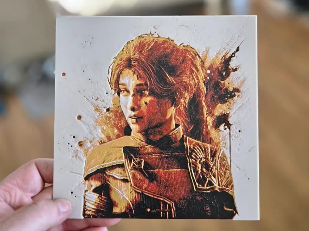 Maelle Hueforge Graffiti by 3Ree Printing HueForge model: Maelle Hueforge Graffiti by 3Ree Printing