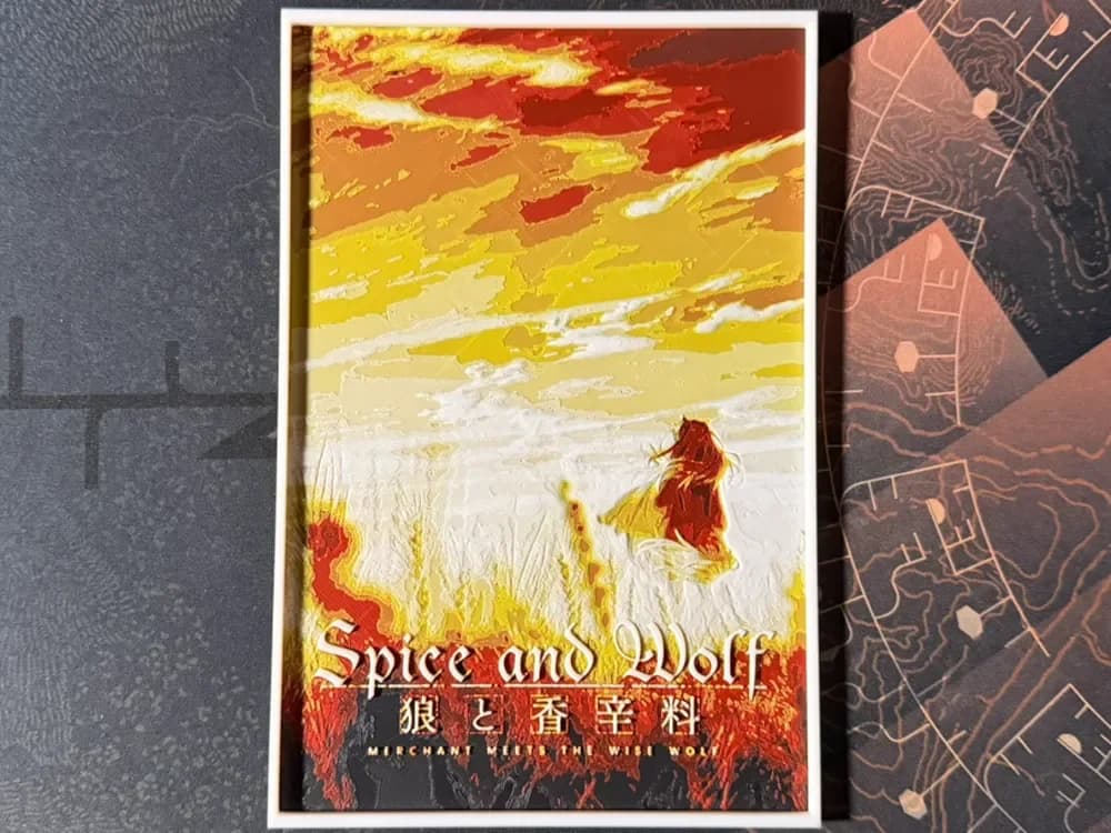 Spice and Wolf Merchant Meets the Wise Wolf by ZorPrime7 HueForge model: Spice and Wolf Merchant Meets the Wise Wolf by ZorPrime7