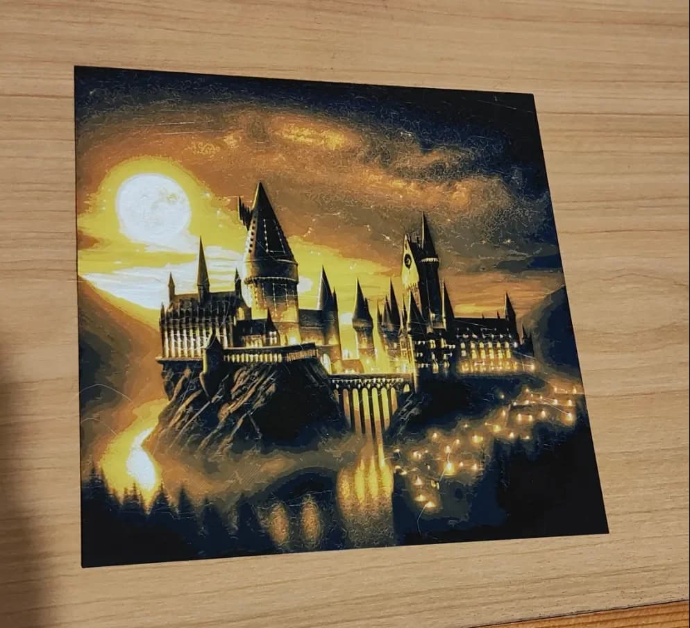 Hogwarts by night Harry Potter HueForge by enricoRE HueForge model: Hogwarts by night Harry Potter HueForge by enricoRE
