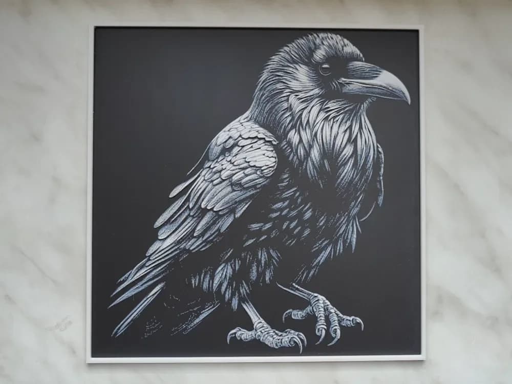 HueForge model: Raven - Hueforge by BeaN