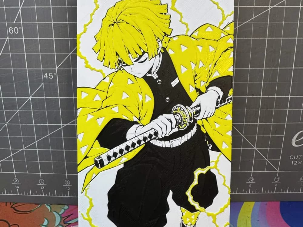 Hueforge of Zenitsu Agatsuma from Demon Slayer Hueforge of Zenitsu Agatsuma from Demon Slayer