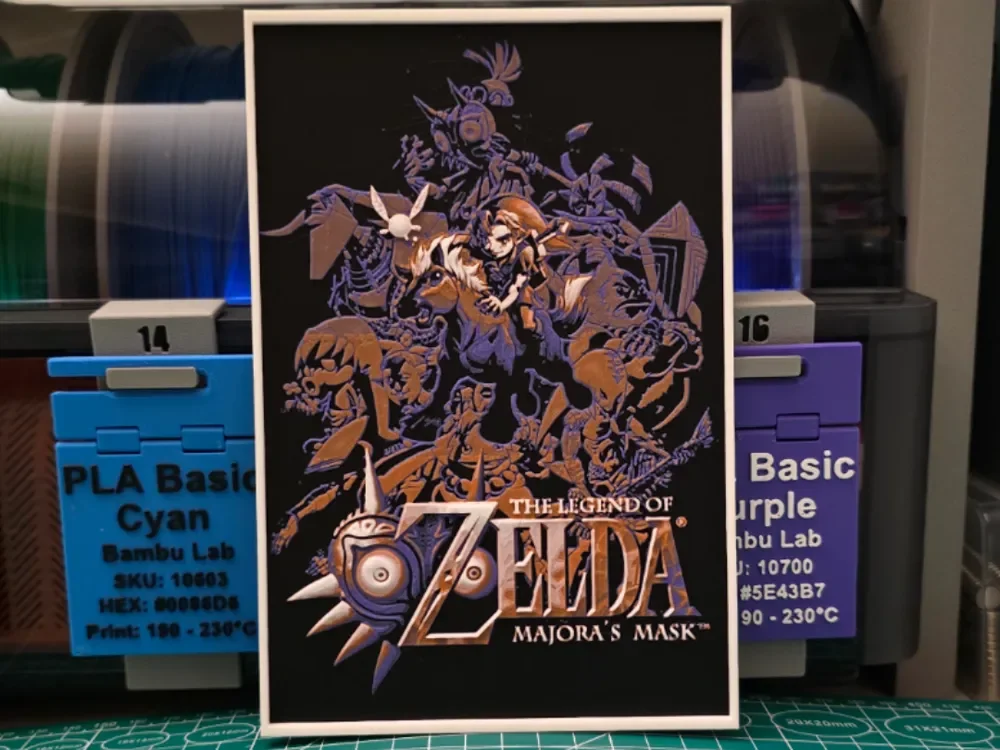 The Legend of Zelda: Majora's Mask – Hueforge Artwork by Lumpy3D HueForge model: The Legend of Zelda: Majora's Mask – Hueforge Artwork by Lumpy3D