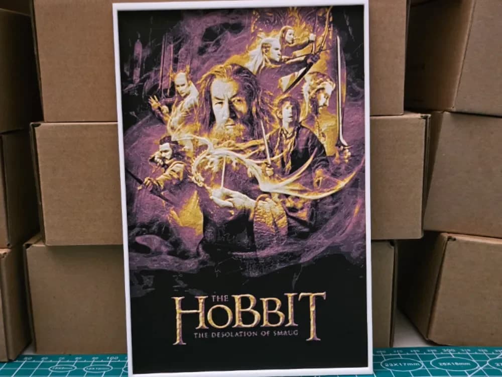 The Hobbit The Desolation of Smaug - Hueforge Art by Lumpy3D HueForge model: The Hobbit The Desolation of Smaug - Hueforge Art by Lumpy3D