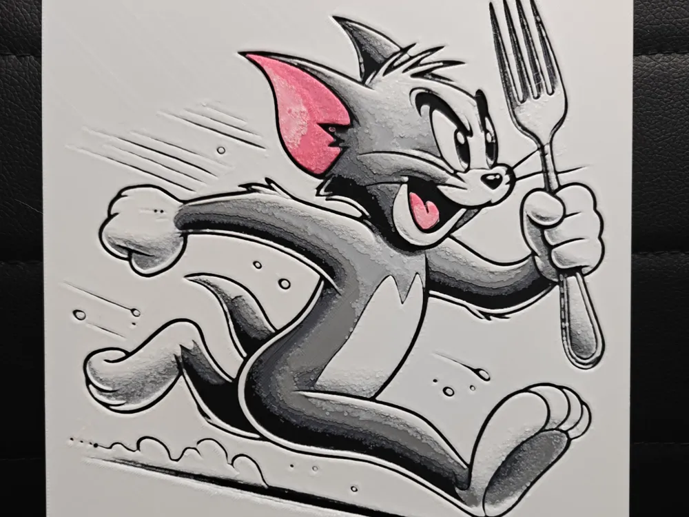 HueForge model: Tom Tom & Jerry by TheHueforgeLady