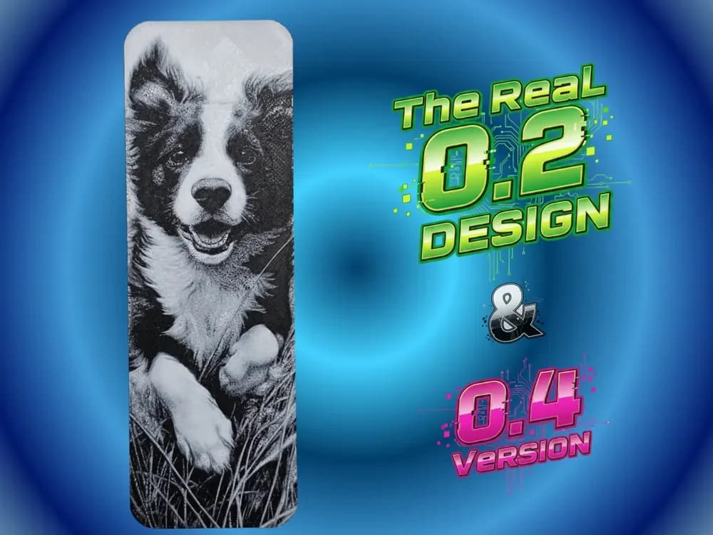 Border Collie Bookmark by Atrus Design HueForge model: Border Collie Bookmark by Atrus Design