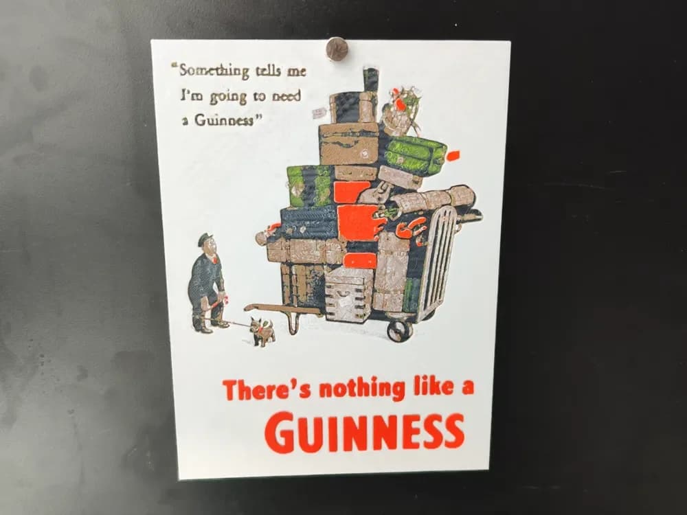 Vintage Guinness advertising poster 03 - Hueforge by Altf4-Formation HueForge model: Vintage Guinness advertising poster 03 - Hueforge by Altf4-Formation