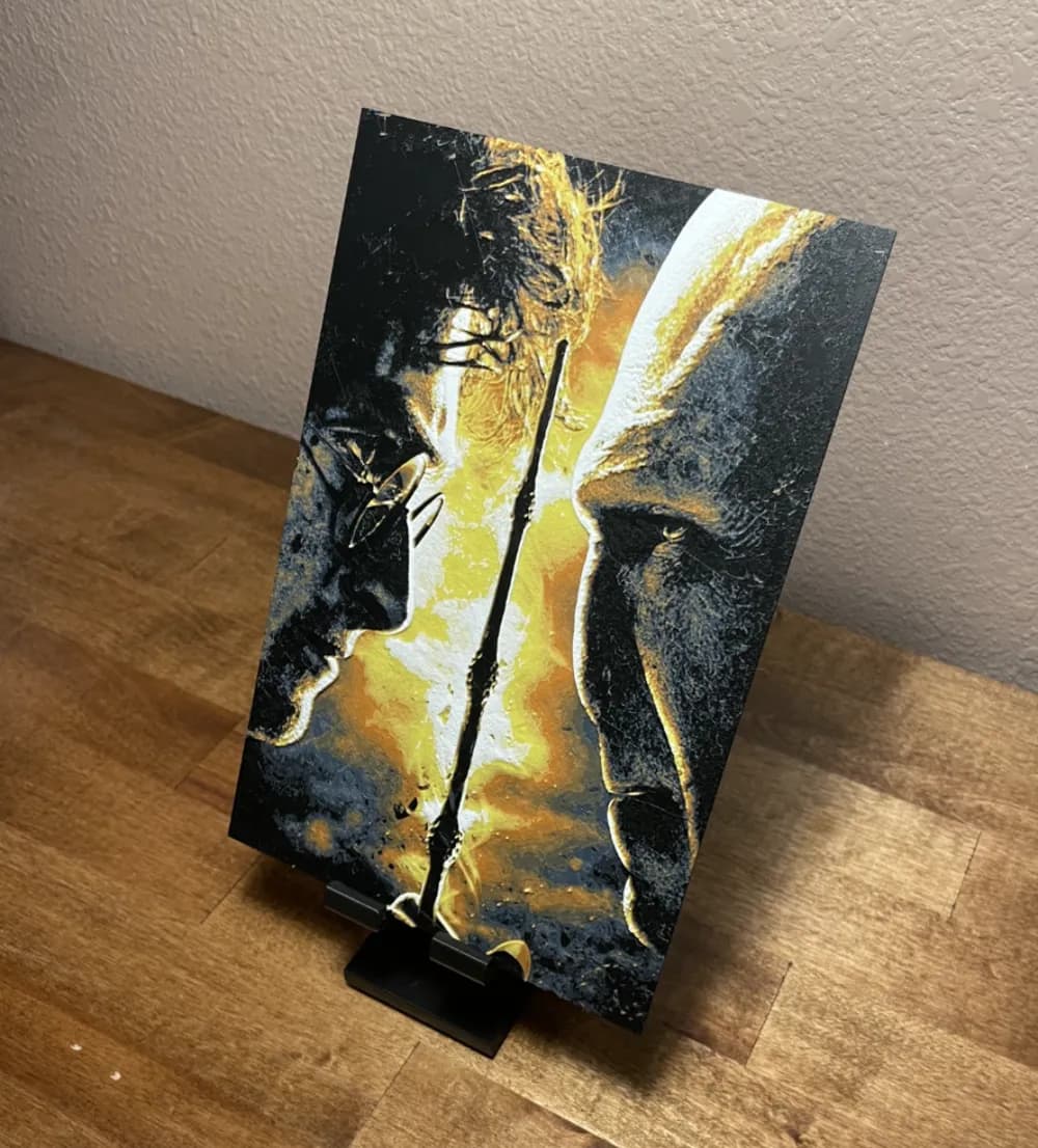 HueForge model: Hueforge - Harry Potter - Harry vs Voldemort by Cloudy Nostalgia