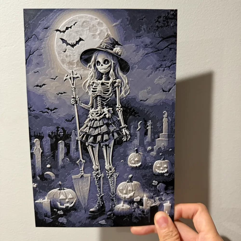 HueForge model: The Gravedigger - Hueforge Print by cyanidesugar