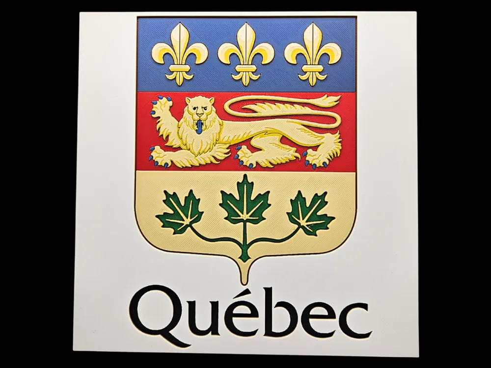 Quebec by BusyKikiBee HueForge model: Quebec by BusyKikiBee