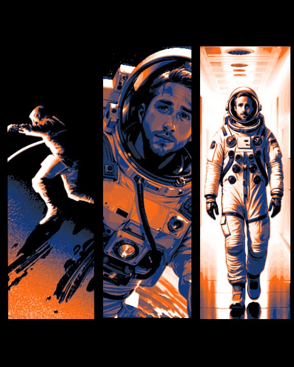 Fan Art based on the upcoming movie Project Hail Mary and the Book - Set of 3 Bookmarks Fan Art based on the upcoming movie Project Hail Mary and the Book - Set of 3 Bookmarks