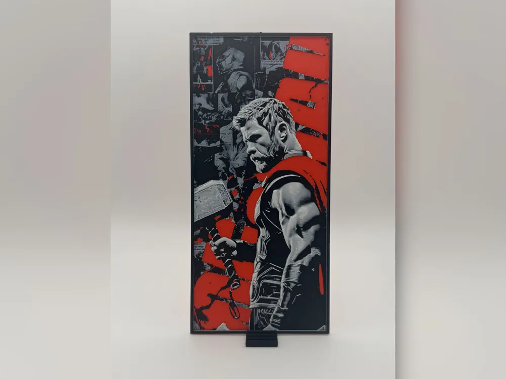 Thor with Mjolnir Colour Pop Print Thor with Mjolnir Colour Pop Print